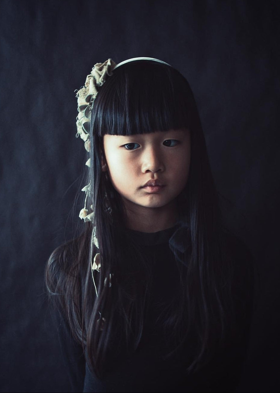 WILD HEART linen flowers headband