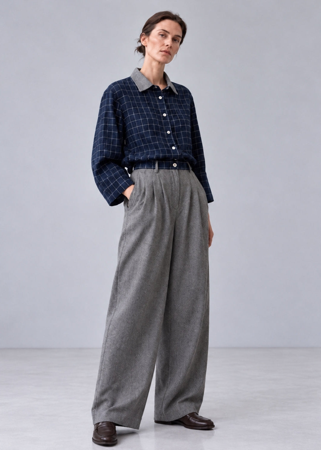 Blue Checks Linen shirt