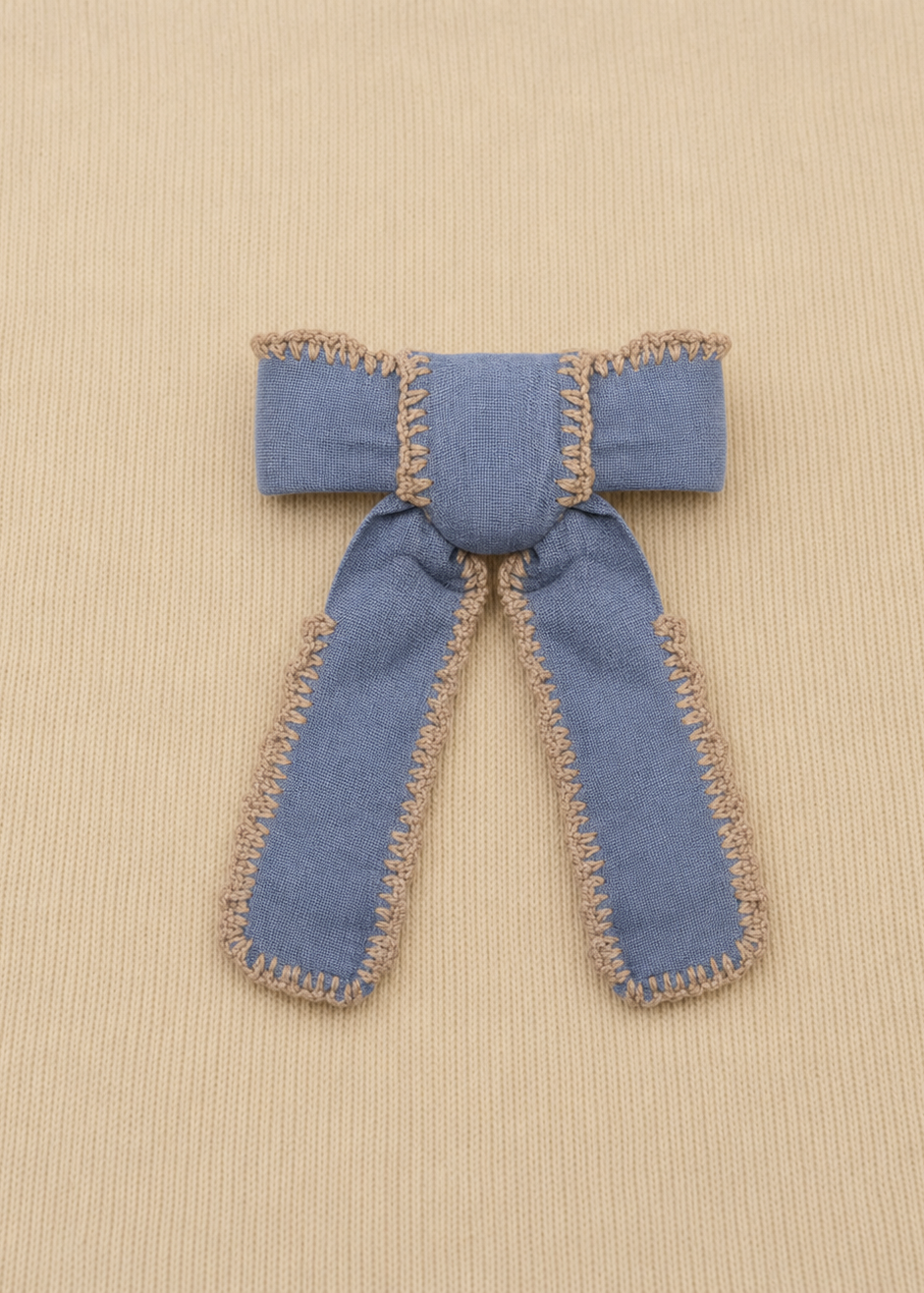 Handcrafted linen bow