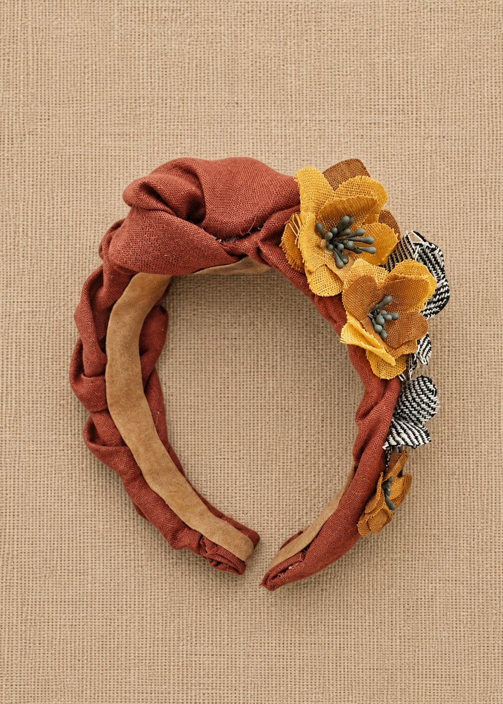 Wavy Linen Headband - THE FLOWERS WAVY