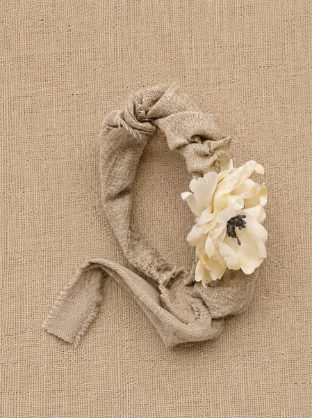 The grand peony linen headband - MajulaHandmade