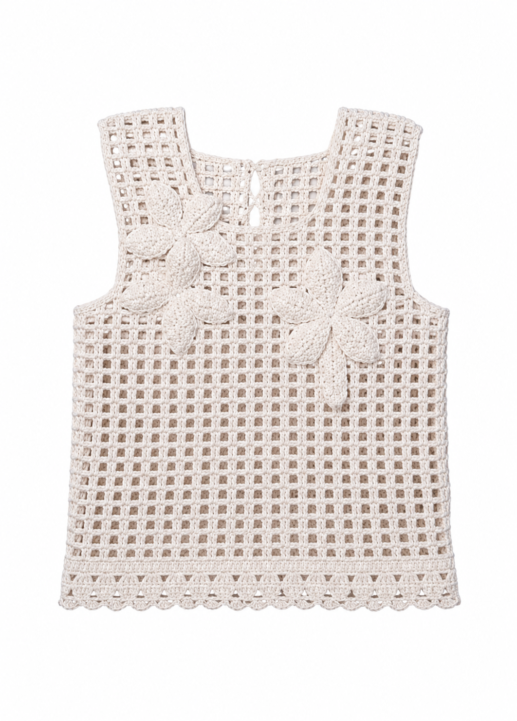 Hand-crocheted blouse - WILDFLOWER