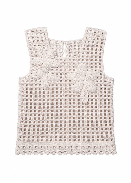 Hand-crocheted blouse - WILDFLOWER