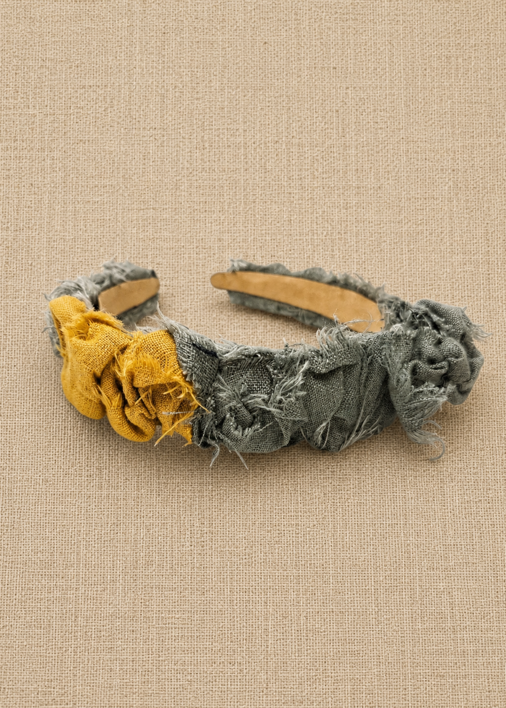 The shabby chic linen headband