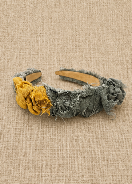 The shabby chic linen headband