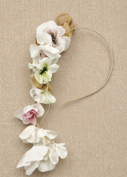 PASTEL SILK flowers headband
