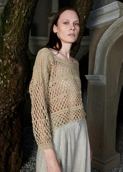 square-neck hand-crocheted blouse Majulahandmade