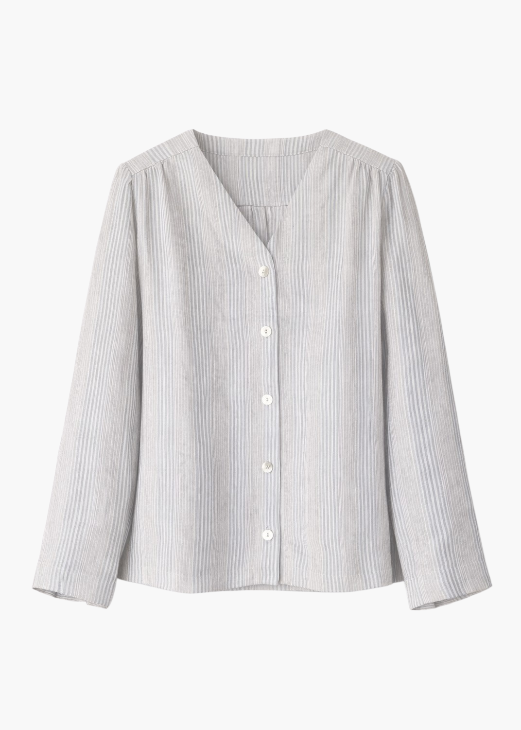 Striped shirt on a white background