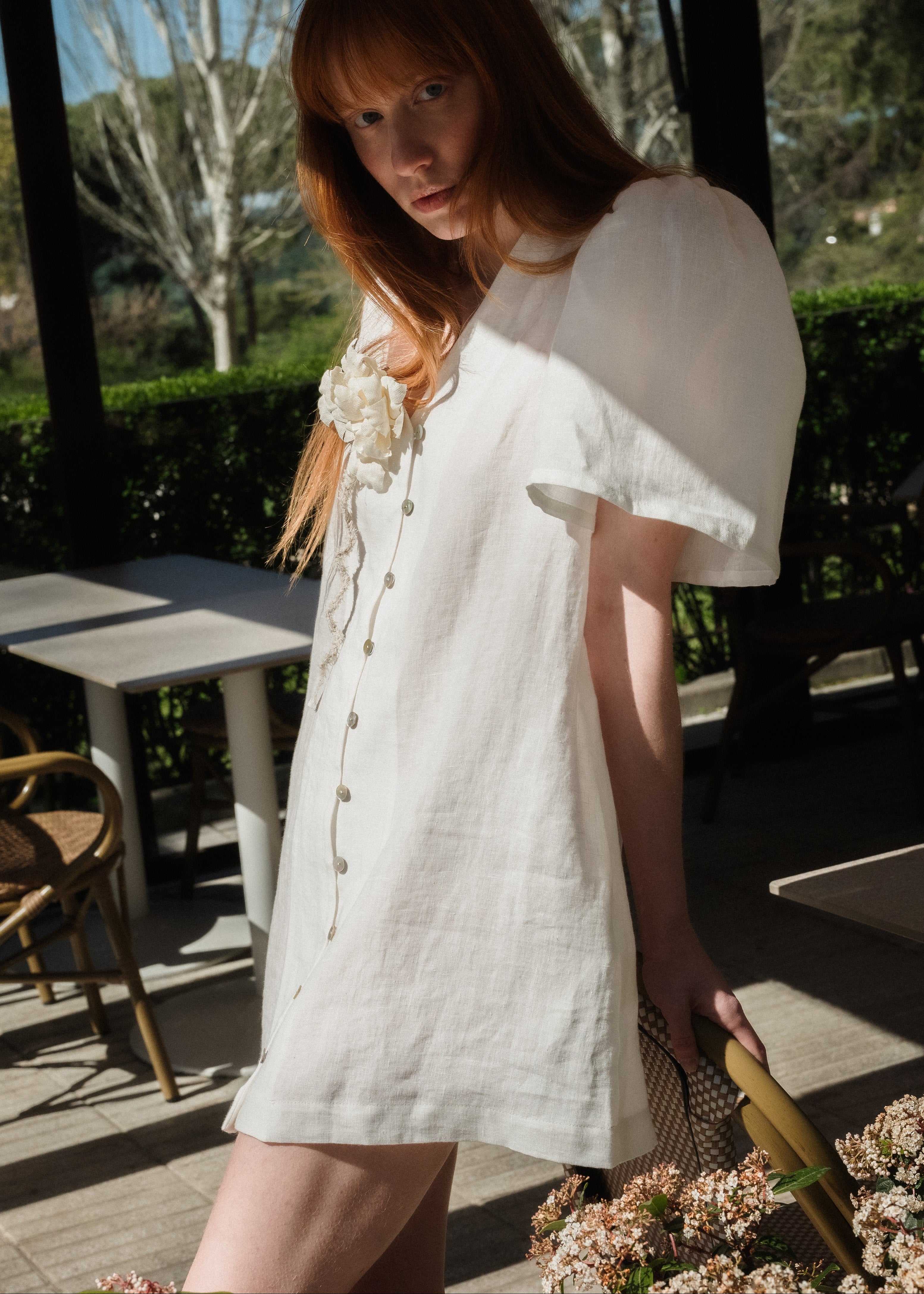 Quiet Linen Mini Dress