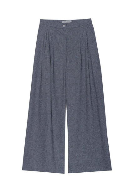 Wide leg wool pants - NAGI - MajulaHandmade