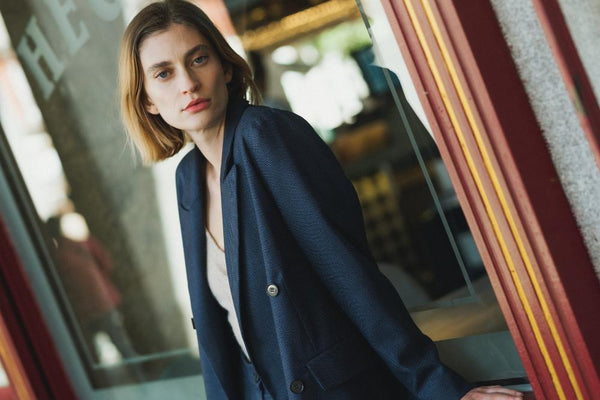 Women's wool blazer - KARTA - MajulaHandmade