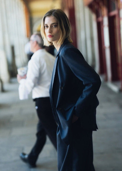 Women's wool blazer - KARTA - MajulaHandmade