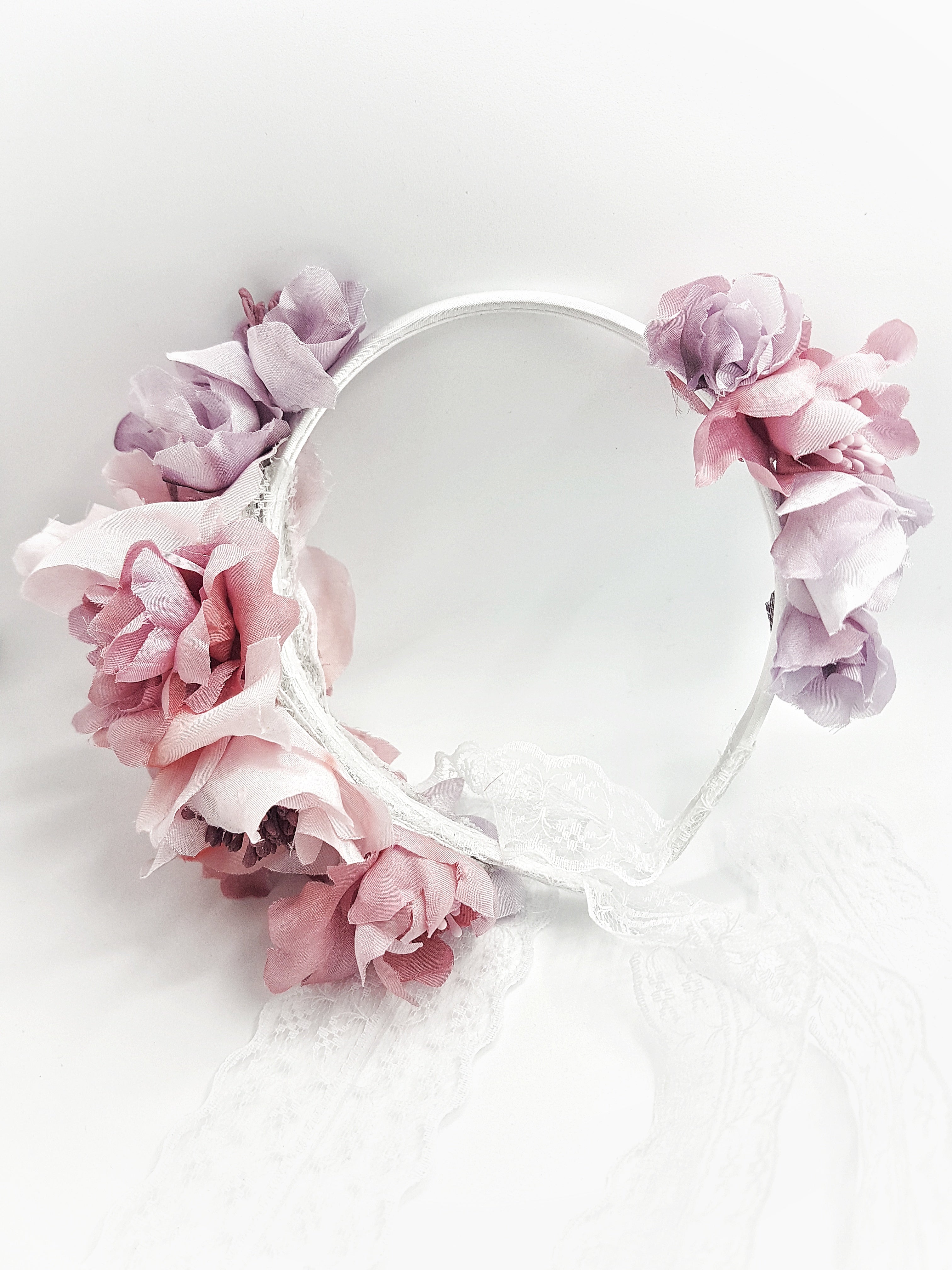 Pink couture headband