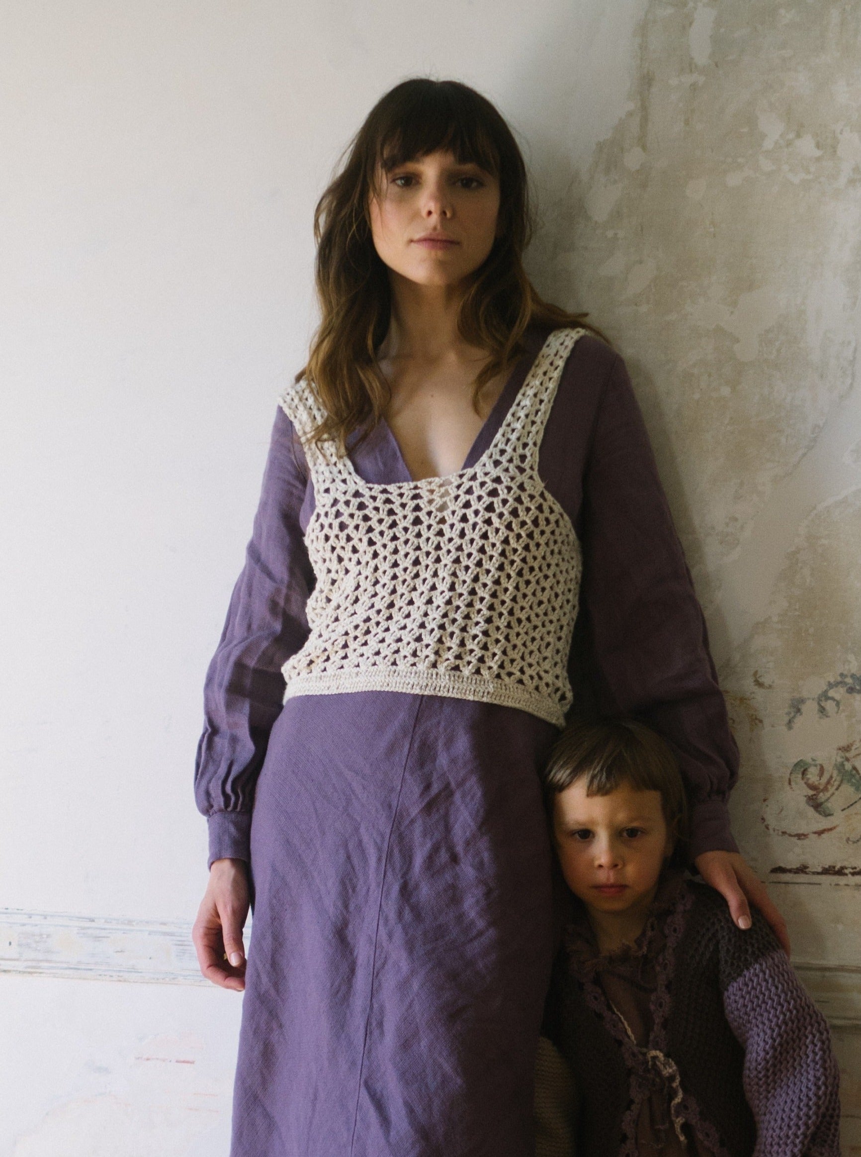 Agnete crocheted blouse/vest