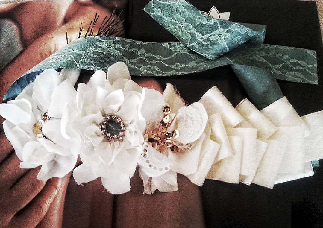 French couture flower crown - MajulaHandmade